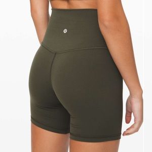 4” Dark Olive Align Shorts